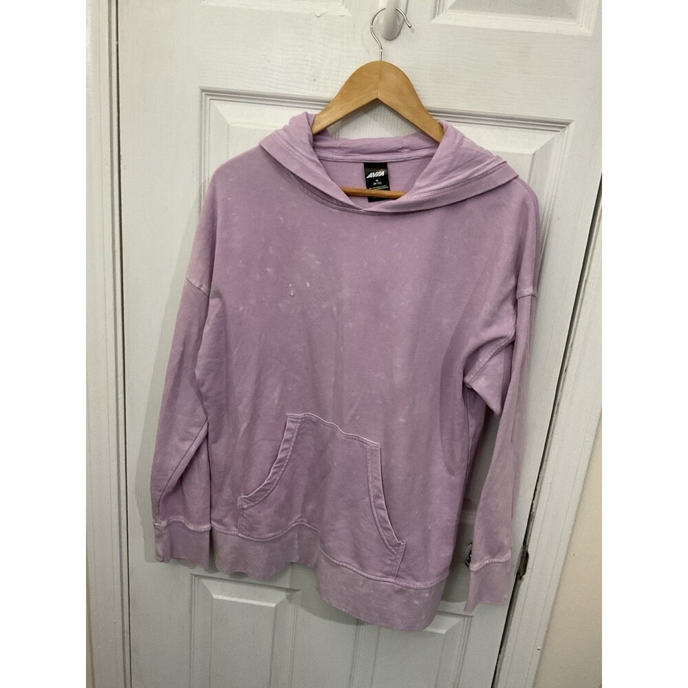 Women's AVIA Sweatshirt Light Purple Size Speckled Medium Sweatshirt